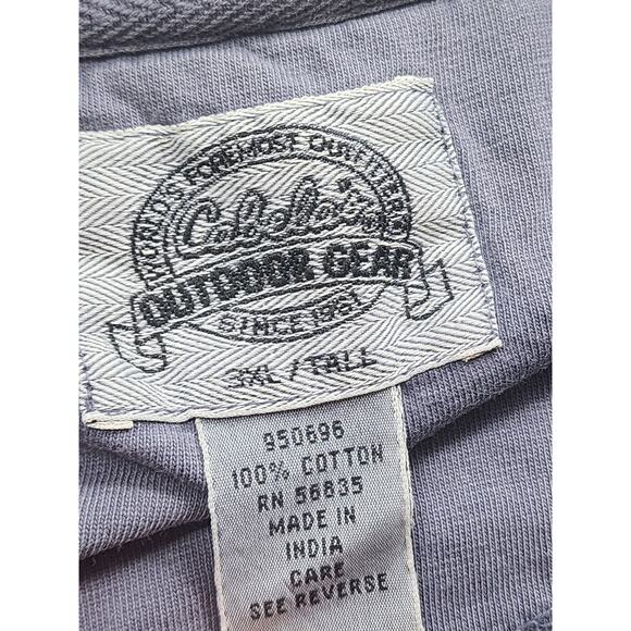 Cabelas Henley Shirt Outdoor Men 3XL Long Sleeve Top Hunting Fishing Hiking Work - Picture 13 of 16